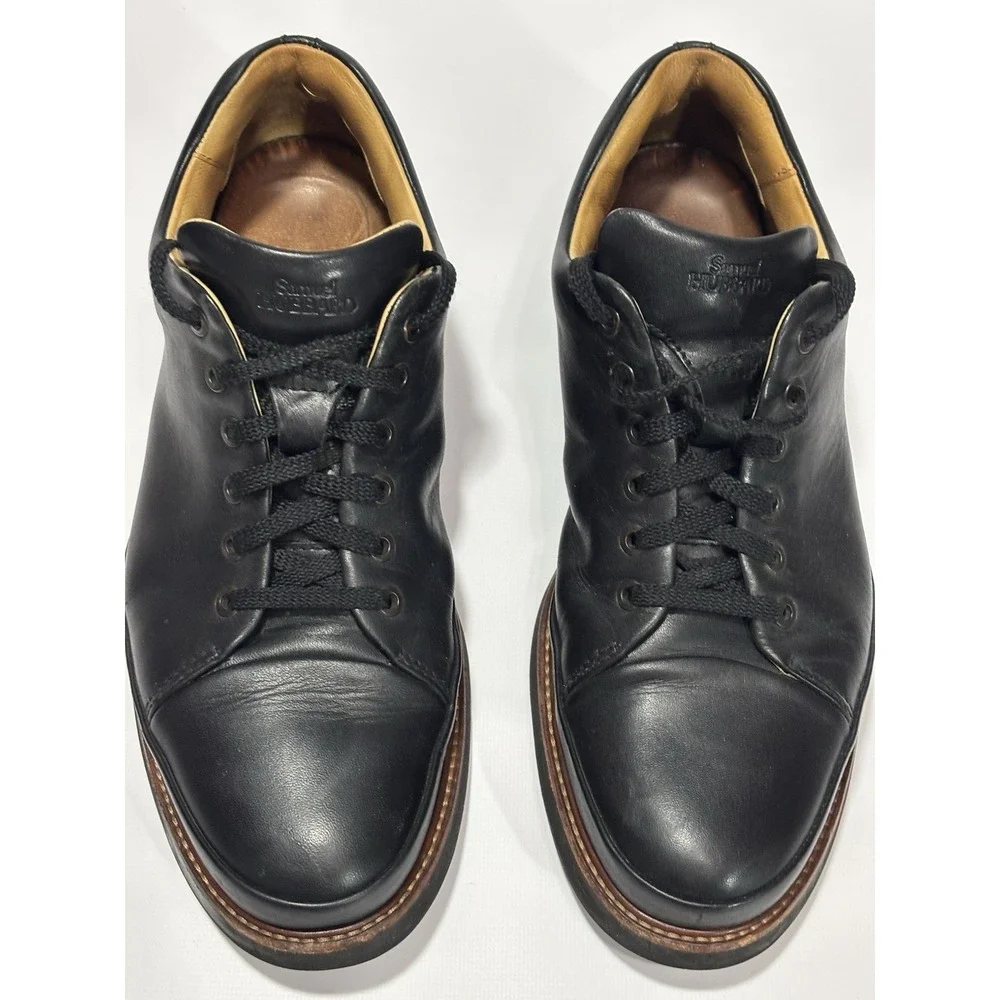 Samuel Hubbard Men's Sz11 DressFast Dress Sneaker Black Leather EU 44.5 Org $295